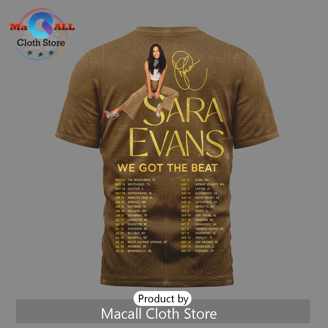 Sara Evans We Got The Beat 2026 Tour Premium Shirt Sara Evans We Got The Beat 2026 Tour Premium Shirt
