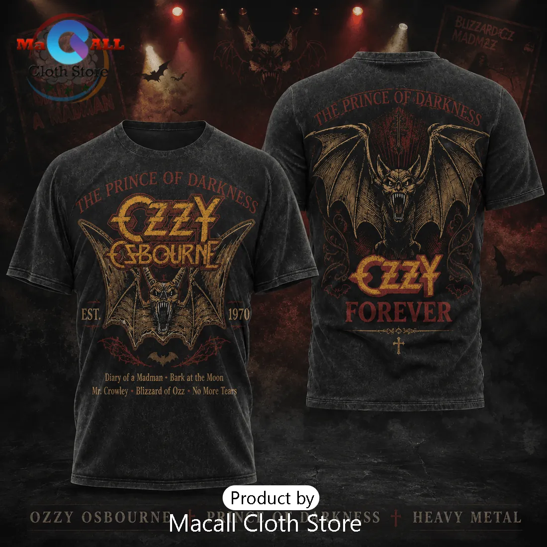 Ozzy Osbourne Prince of Darkness Limited Edition Shirt Ozzy Osbourne Prince of Darkness Limited Edition Shirt