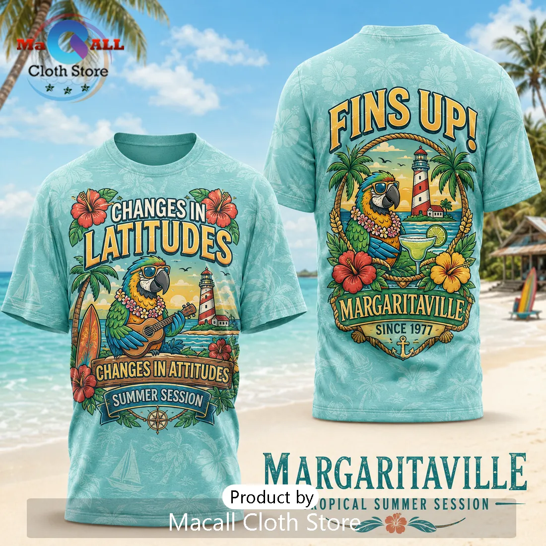 Margaritaville Changes in Latitudes Parrot Beach Limited Edition Shirt Margaritaville Changes in Latitudes Parrot Beach Limited Edition Shirt