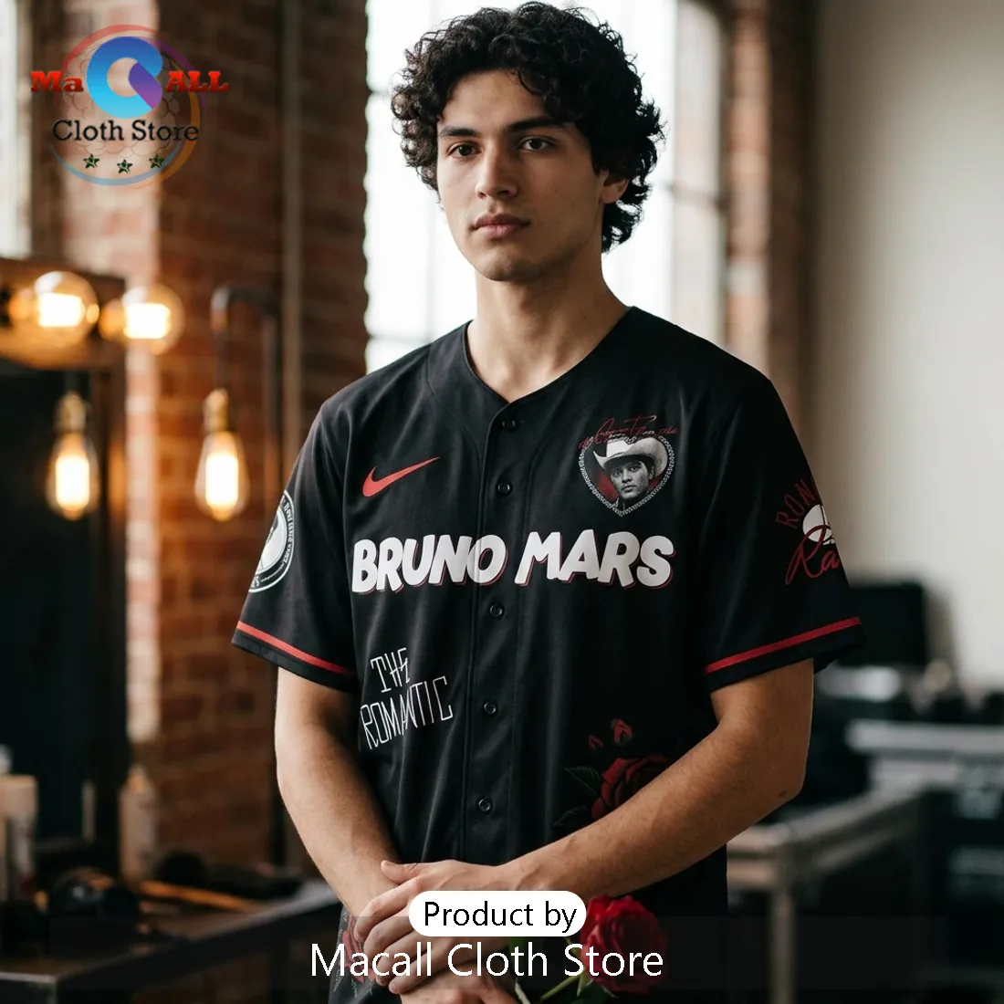 Bruno Mars The Romantic Tour Limited Edition Baseball Jersey