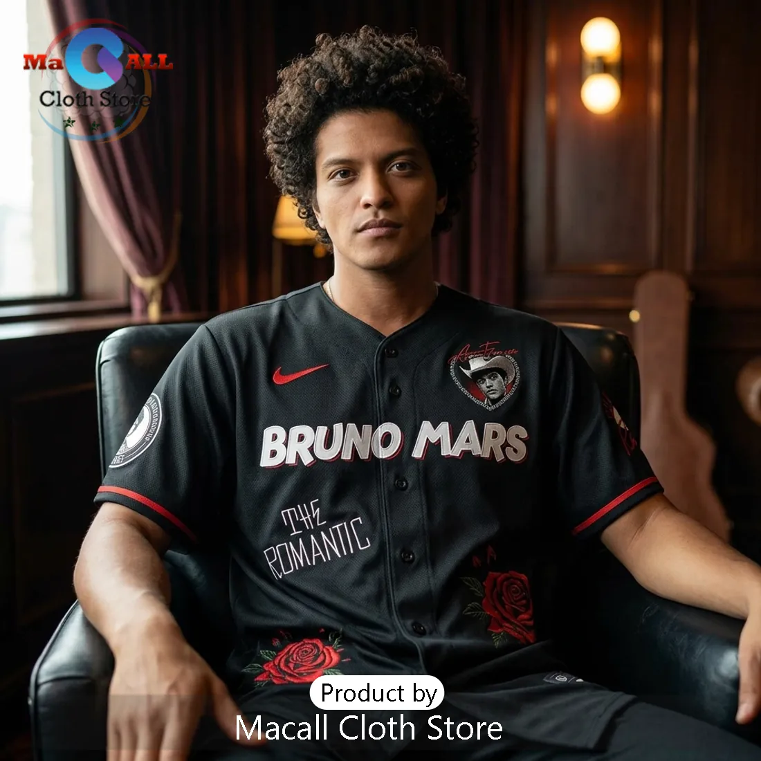 Bruno Mars The Romantic Tour Limited Edition Baseball Jersey Bruno Mars The Romantic Tour Limited Edition Baseball Jersey