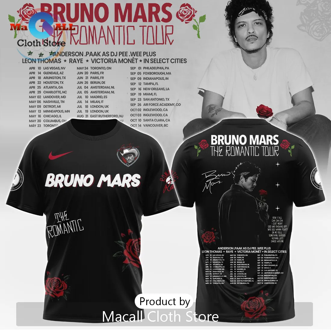 Bruno Mars The Romantic Tour Limited Edition Shirt Bruno Mars The Romantic Tour Limited Edition Shirt