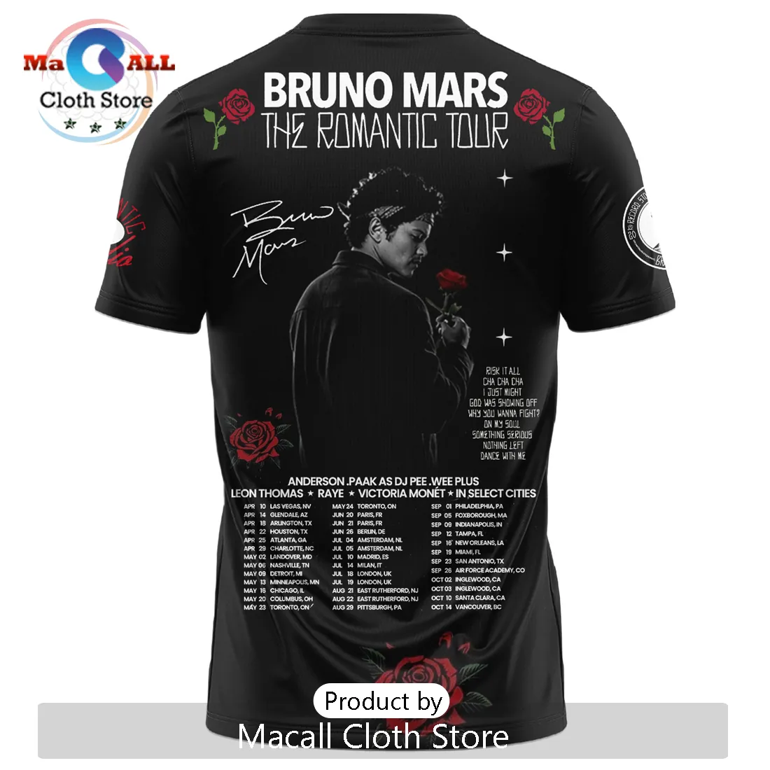Bruno Mars The Romantic Tour Limited Edition Shirt Bruno Mars The Romantic Tour Limited Edition Shirt
