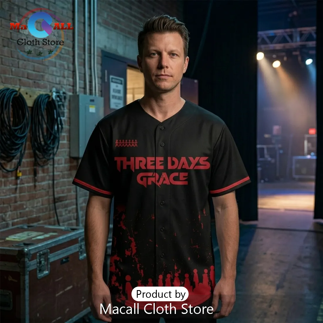 Three Days Grace Alienation Tour 2026 Limited Edition Baseball Jersey Three Days Grace Alienation Tour 2026 Limited Edition Baseball Jersey
