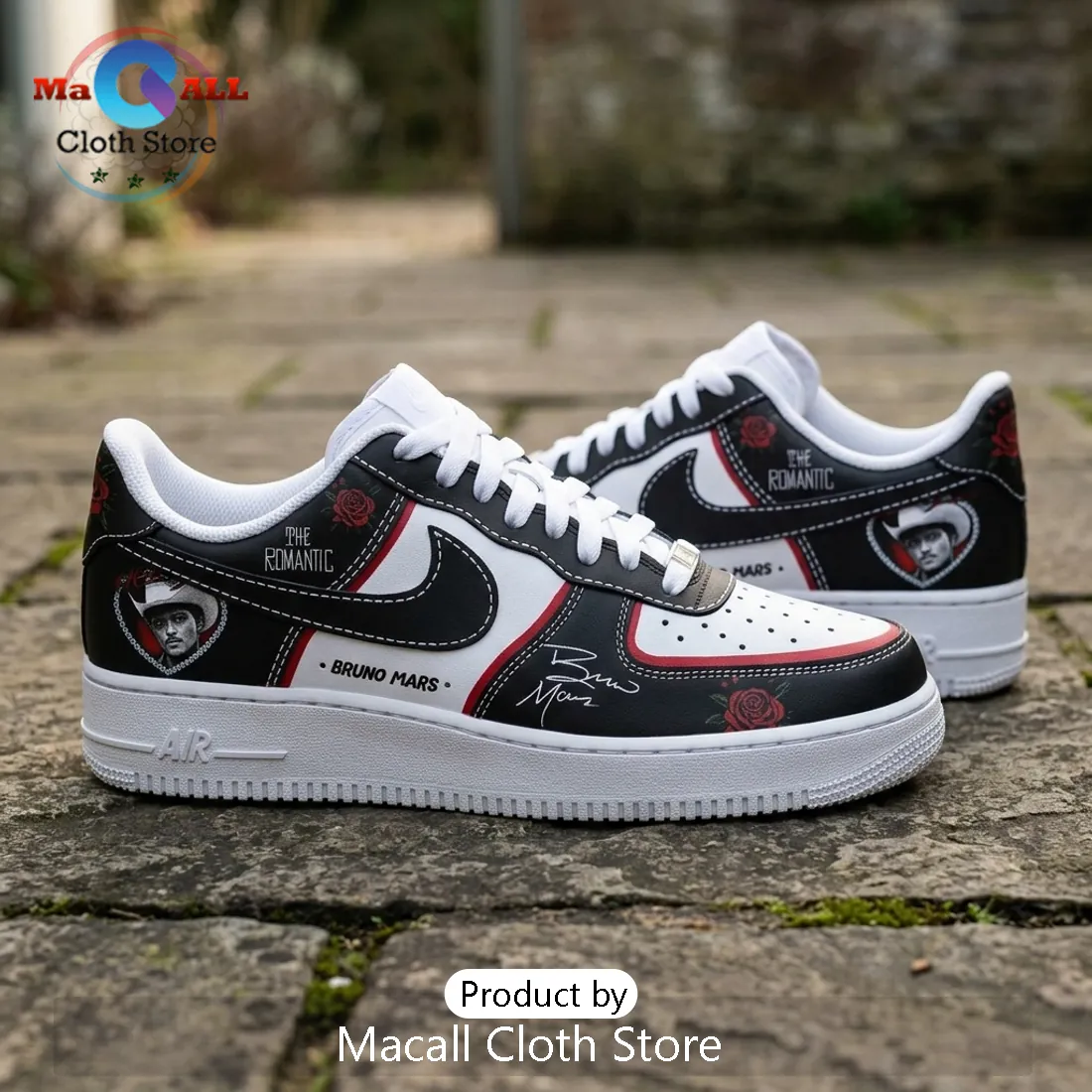 Bruno Mars The Romantic Tour Limited Edition Custom Air Force 1 Bruno Mars The Romantic Tour Limited Edition Custom Air Force 1