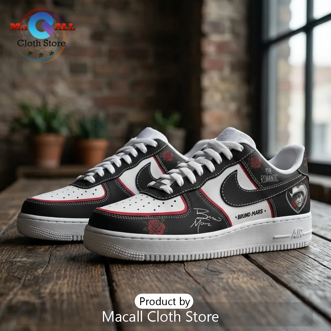 Bruno Mars The Romantic Tour Limited Edition Custom Air Force 1 Bruno Mars The Romantic Tour Limited Edition Custom Air Force 1