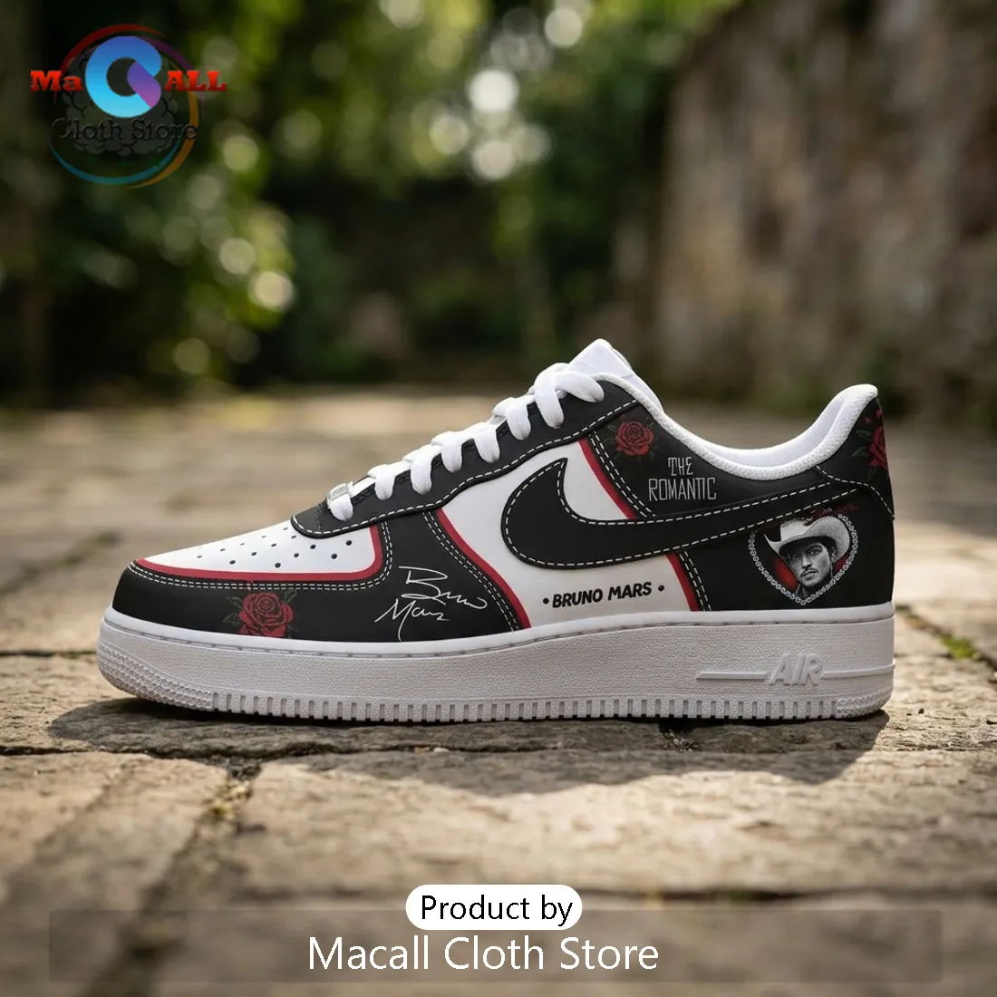 Bruno Mars The Romantic Tour Limited Edition Custom Air Force 1 Bruno Mars The Romantic Tour Limited Edition Custom Air Force 1