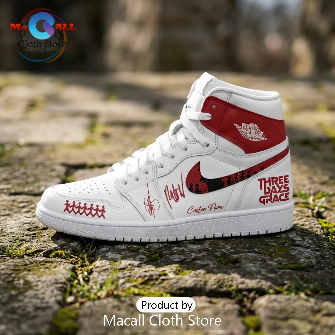 Three Days Grace Alienation Tour Signature AJ1 Sneakers Three Days Grace Alienation Tour Signature AJ1 Sneakers