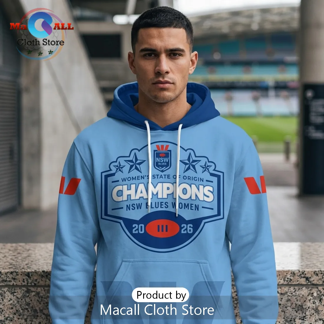 NSW Blues Women’s State of Origin 8X Champions 2026 Hoodie NSW Blues Women’s State of Origin 8X Champions 2026 Hoodie
