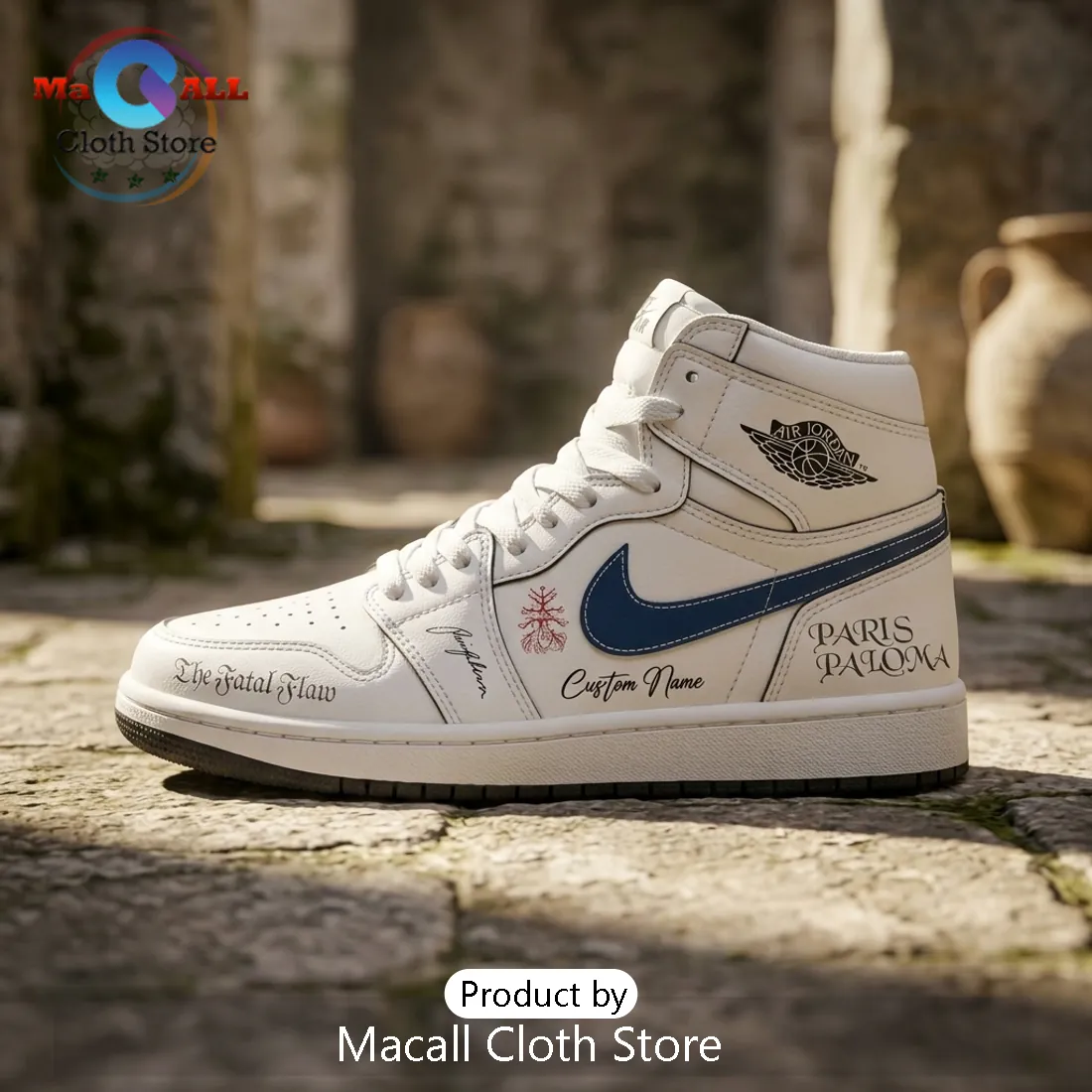 Custom Paris Paloma The Fatal Flaw Air Jordan 1 Sneakers Custom Paris Paloma The Fatal Flaw Air Jordan 1 Sneakers