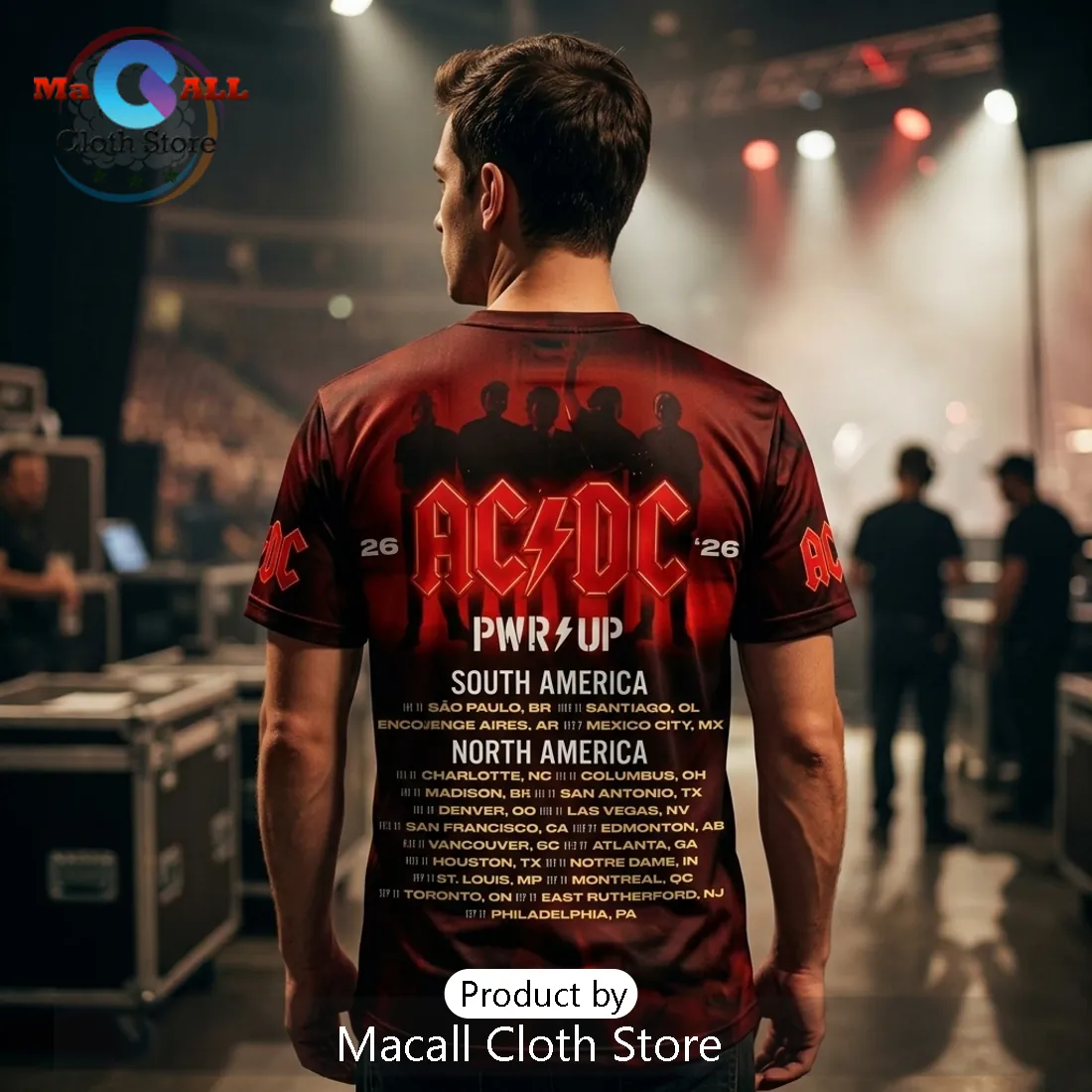 AC/DC PWR UP Tour 2026 Concert Rock Band Shirt AC/DC PWR UP Tour 2026 Concert Rock Band Shirt
