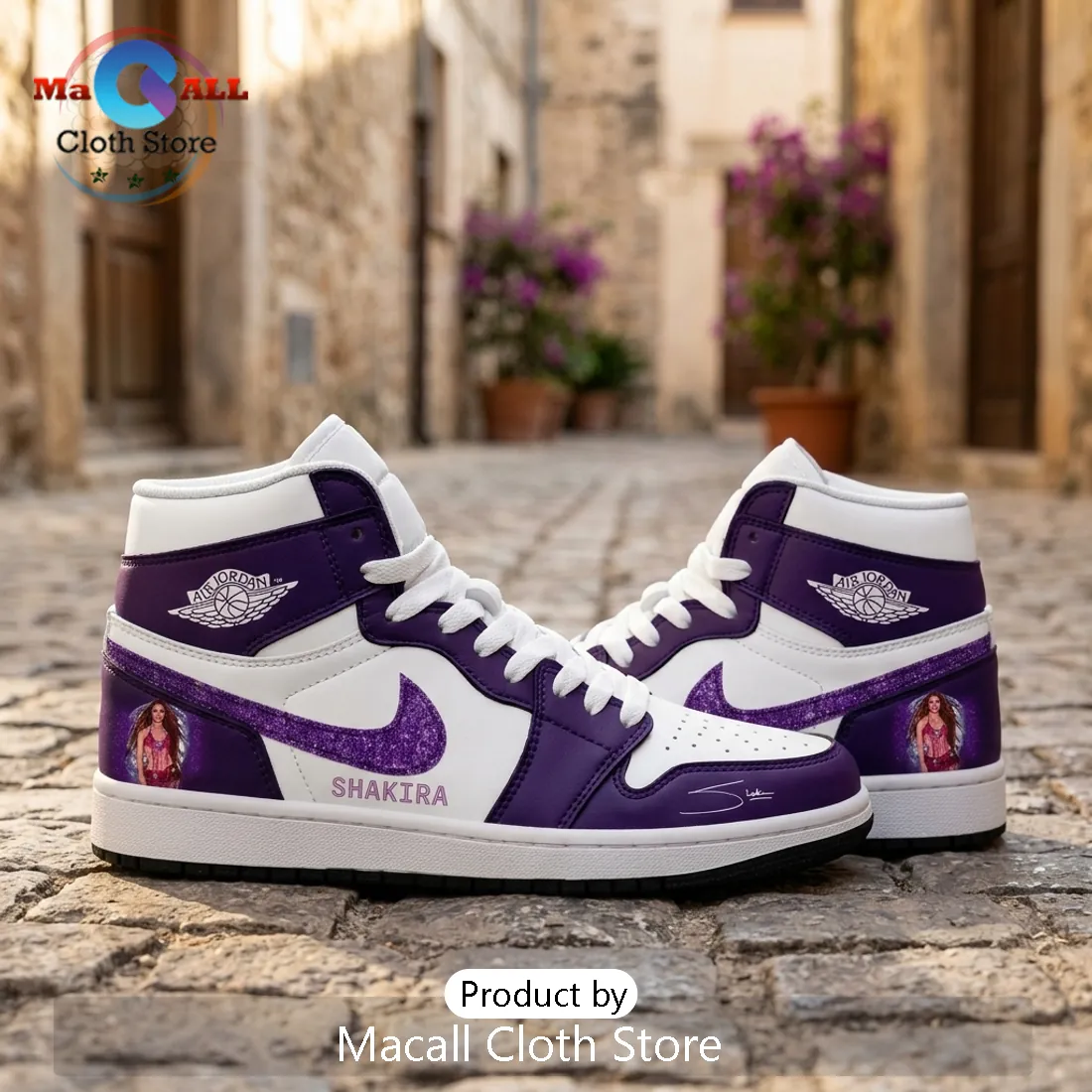 Shakira Las Mujeres Ya No Lloran World Tour World Cup High-Top Sneakers Shakira Las Mujeres Ya No Lloran World Tour World Cup High-Top Sneakers