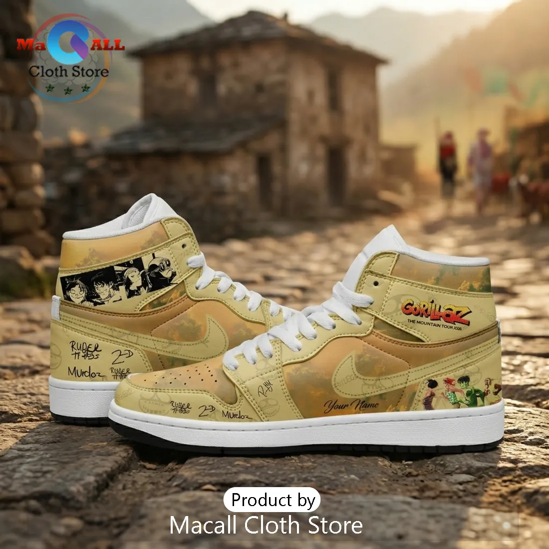 Gorillaz The Mountain Tour 2026 Limited Edition High-Top Sneakers Gorillaz The Mountain Tour 2026 Limited Edition High-Top Sneakers