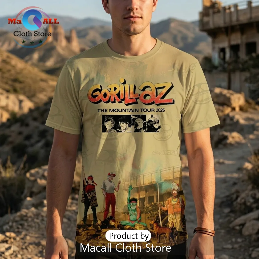 Gorillaz The Mountain Tour 2026 Limited Edition Shirt Gorillaz The Mountain Tour 2026 Limited Edition Shirt