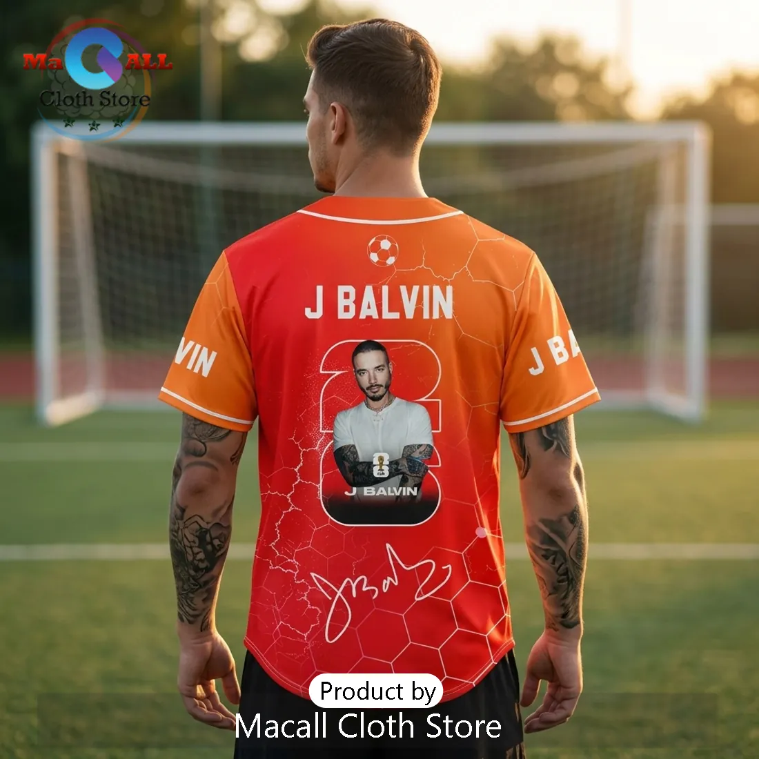 J Balvin x FIFA World Cup 2026 HexaPitch Ember Baseball Jersey J Balvin x FIFA World Cup 2026 HexaPitch Ember Baseball Jersey