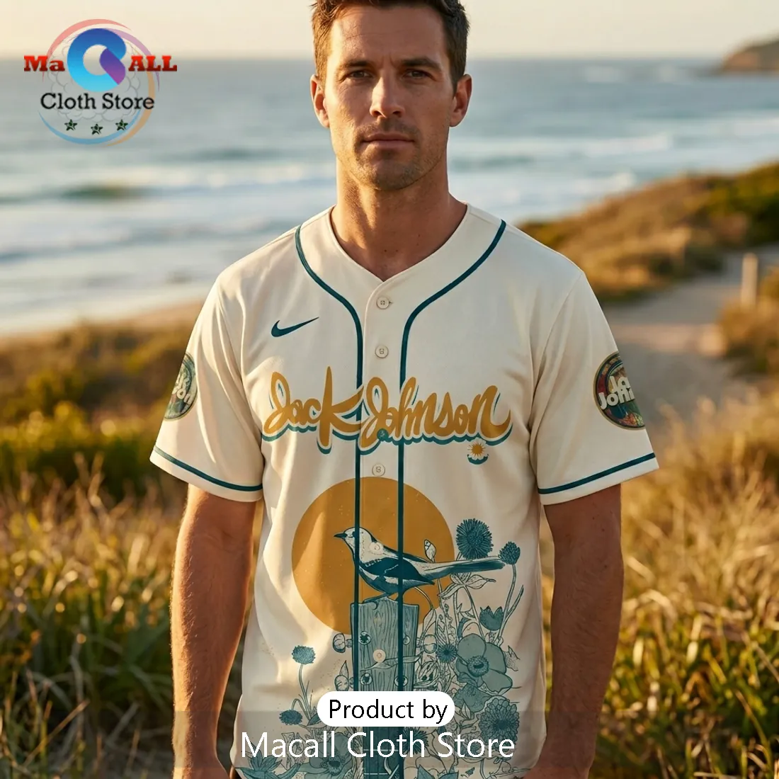Jack Johnson Ben Harper John Butler Surf Music Tour 2026 Baseball Jersey Jack Johnson Ben Harper John Butler Surf Music Tour 2026 Baseball Jersey