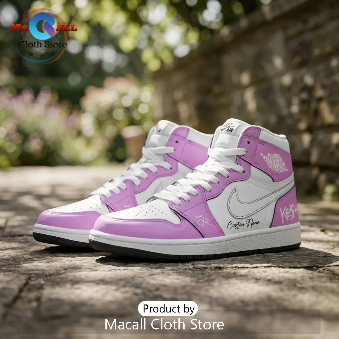 Kesha The Freedom Tour Custom Pink Purple Air Jordan 1 High Top Kesha The Freedom Tour Custom Pink Purple Air Jordan 1 High Top