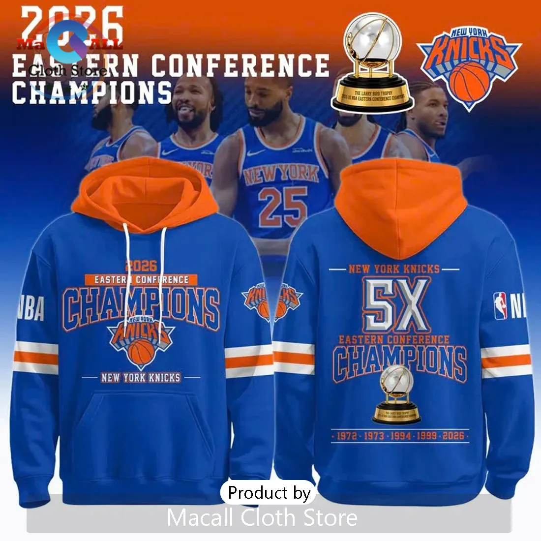 New York Knicks 2026 Eastern Conference Champions Pullover Hoodie New York Knicks 2026 Eastern Conference Champions Pullover Hoodie