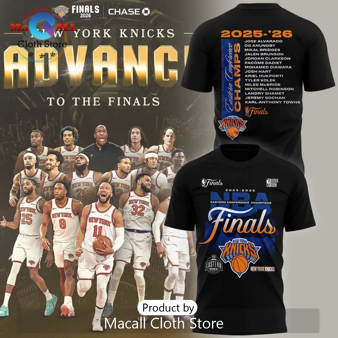 New York Knicks 2026 Eastern Conference Champions NBA Finals T-Shirt New York Knicks 2026 Eastern Conference Champions NBA Finals T-Shirt