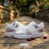 Calle 24 Eterno Tour Blue Custom Air Force 1 Sneakers Calle 24 Eterno Tour Blue Custom Air Force 1 Sneakers