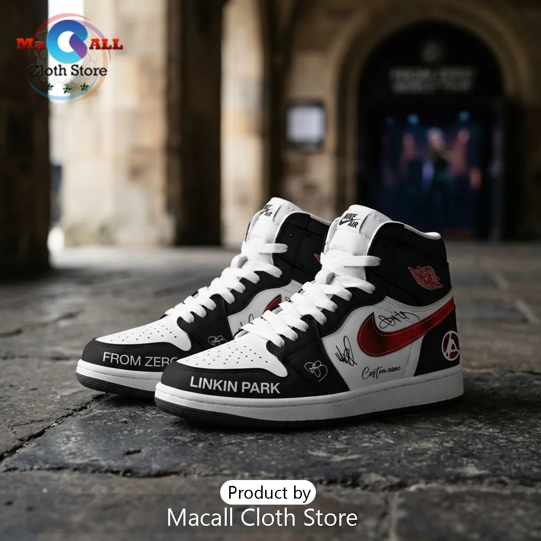 Linkin Park From Zero World Tour 2026 Limited Edition AJ1 Sneakers Linkin Park From Zero World Tour 2026 Limited Edition AJ1 Sneakers