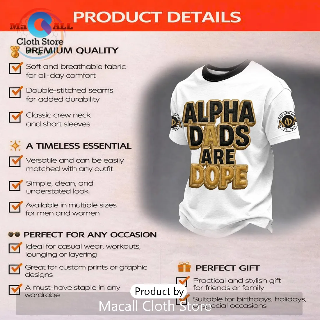Alpha Phi Alpha Dads Are Dope Father’s Day T-Shirt Alpha Phi Alpha Dads Are Dope Father’s Day T-Shirt