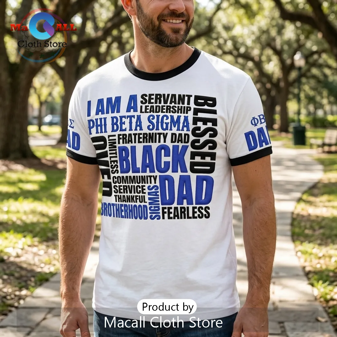 Phi Beta Sigma Fraternity Blessed Black Dad Father’s Day Ringer T-Shirt Phi Beta Sigma Fraternity Blessed Black Dad Father’s Day Ringer T-Shirt