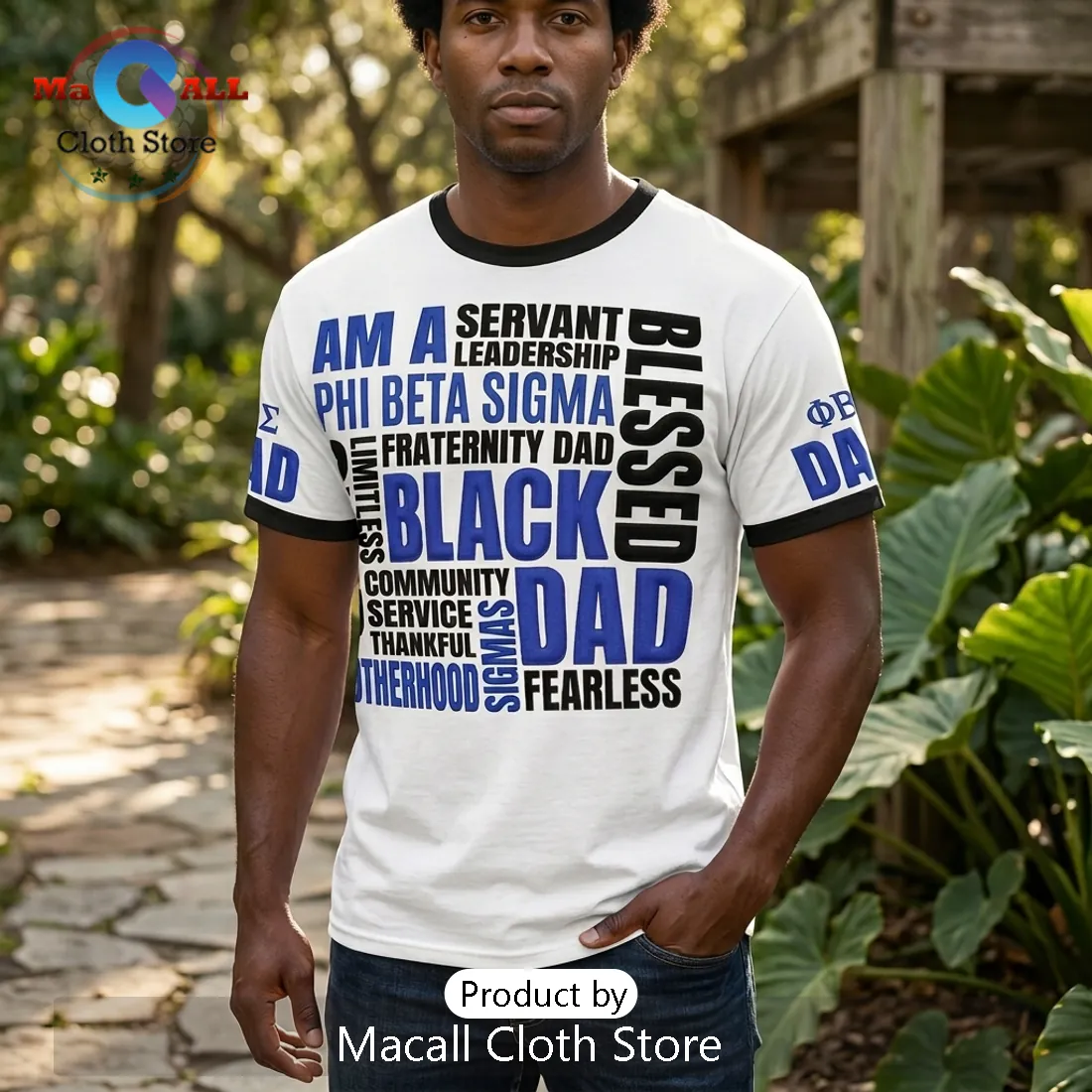 Phi Beta Sigma Fraternity Blessed Black Dad Father’s Day Ringer T-Shirt Phi Beta Sigma Fraternity Blessed Black Dad Father’s Day Ringer T-Shirt