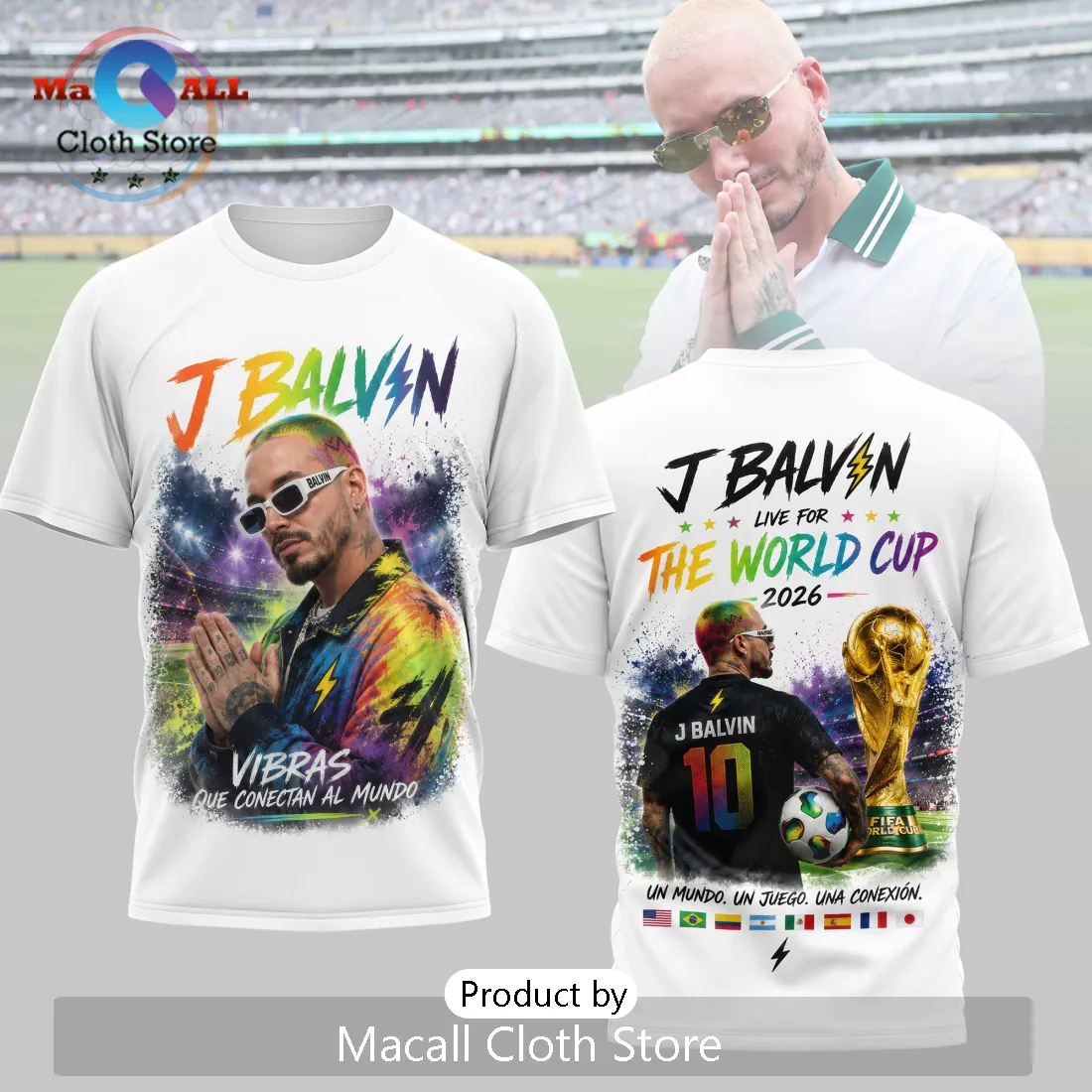 J Balvin x FIFA World Cup 2026 Live For The World Cup T-Shirt