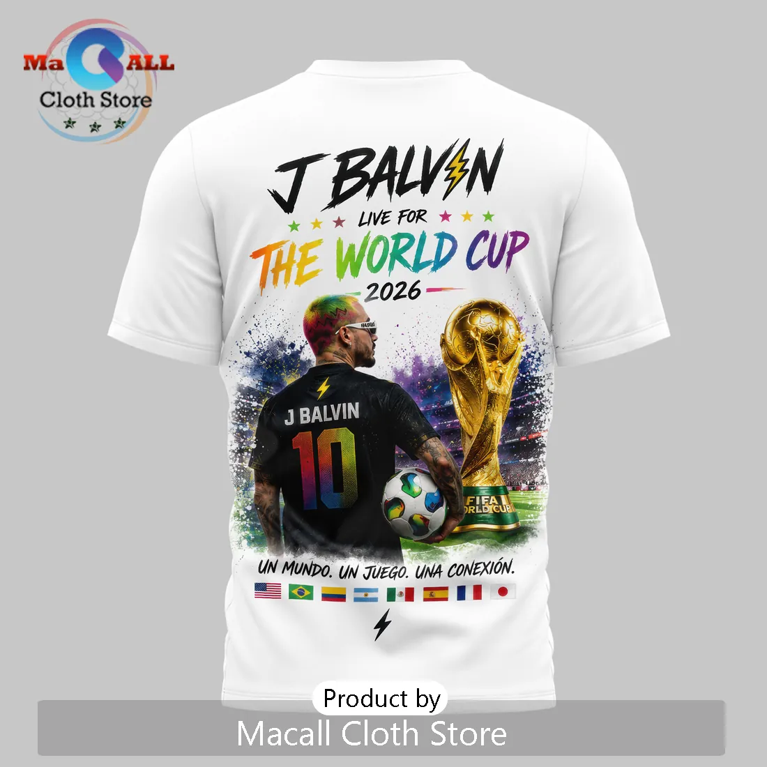 J Balvin x FIFA World Cup 2026 Live For The World Cup T-Shirt J Balvin x FIFA World Cup 2026 Live For The World Cup T-Shirt