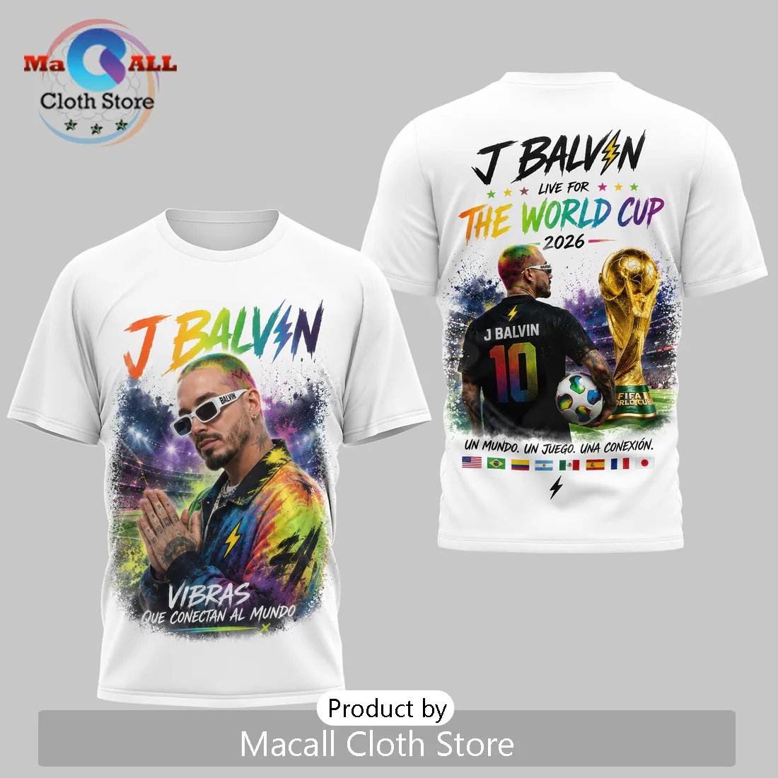 J Balvin x FIFA World Cup 2026 Live For The World Cup T-Shirt J Balvin x FIFA World Cup 2026 Live For The World Cup T-Shirt