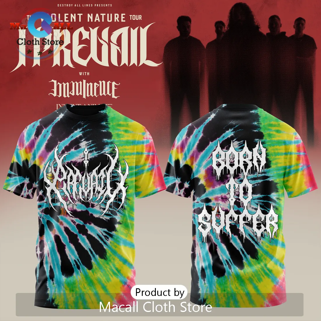 I Prevail The Violent Nature Australian Tour 2026 T-Shirt