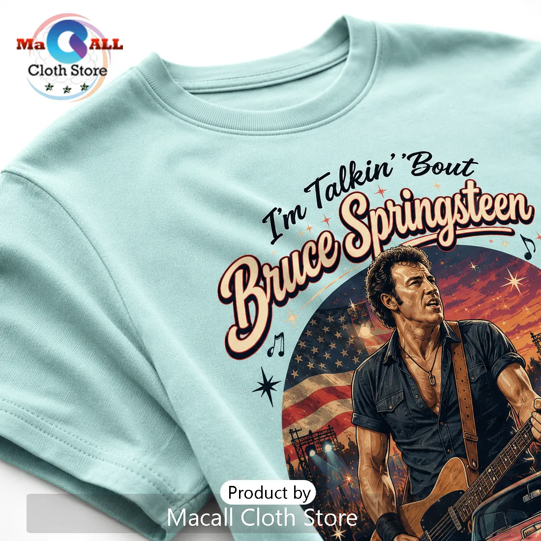 Bruce Springsteen Road Trip Premium Graphic T-Shirt Bruce Springsteen Road Trip Premium Graphic T-Shirt