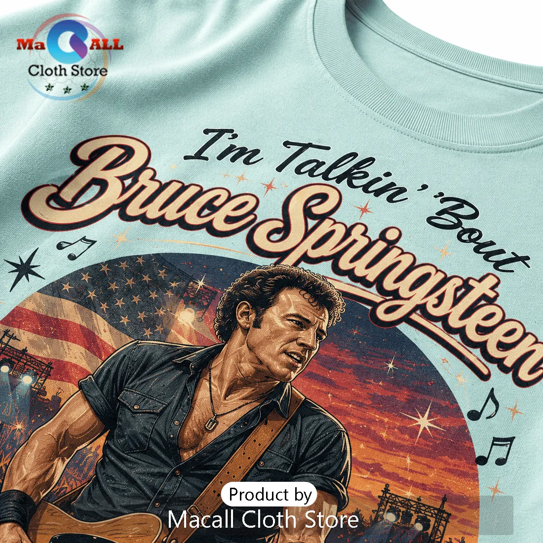 Bruce Springsteen Road Trip Premium Graphic T-Shirt Bruce Springsteen Road Trip Premium Graphic T-Shirt