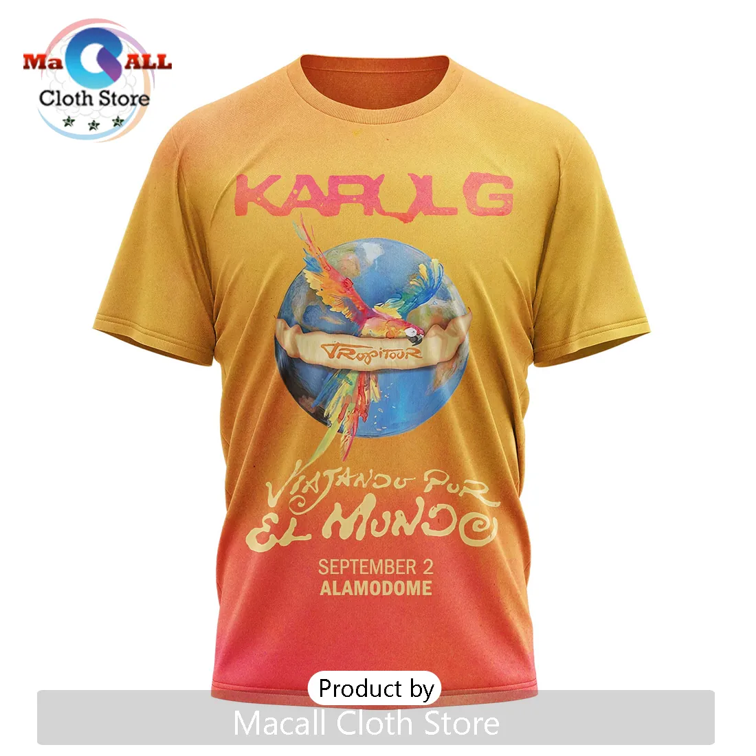Karol G Tropitour Viajando Por El Mundo 2026 Tour Graphic T-Shirt Karol G Tropitour Viajando Por El Mundo 2026 Tour Graphic T-Shirt