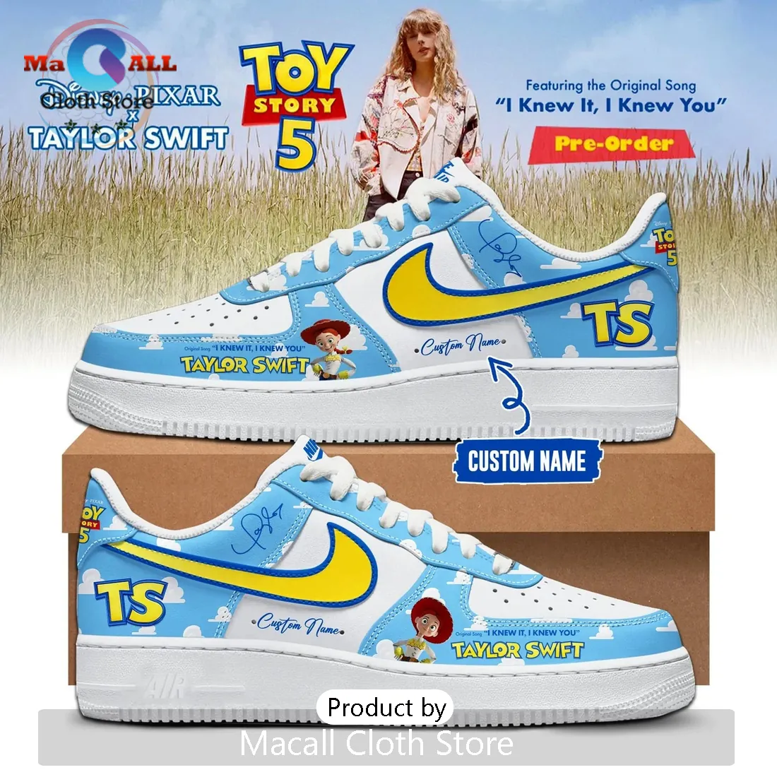 Taylor Swift x Toy Story 5 Limited Edition Air Force 1 Sneakers Taylor Swift x Toy Story 5 Limited Edition Air Force 1 Sneakers