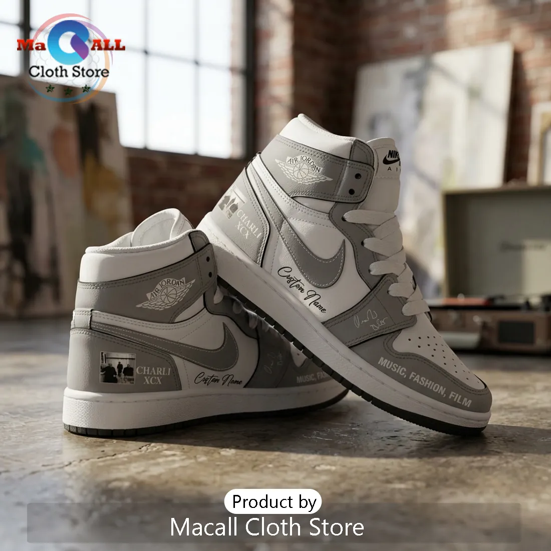 Charli XCX Album Music Film Custom Air Jordan 1 Hightop Charli XCX Album Music Film Custom Air Jordan 1 Hightop