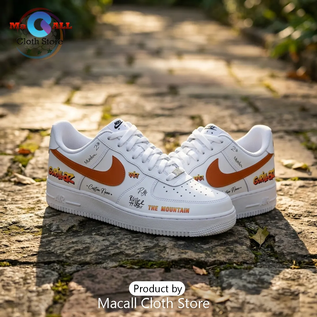 Gorillaz The Mountain Tour 2026 Custom Signature Air Force 1 Gorillaz The Mountain Tour 2026 Custom Signature Air Force 1