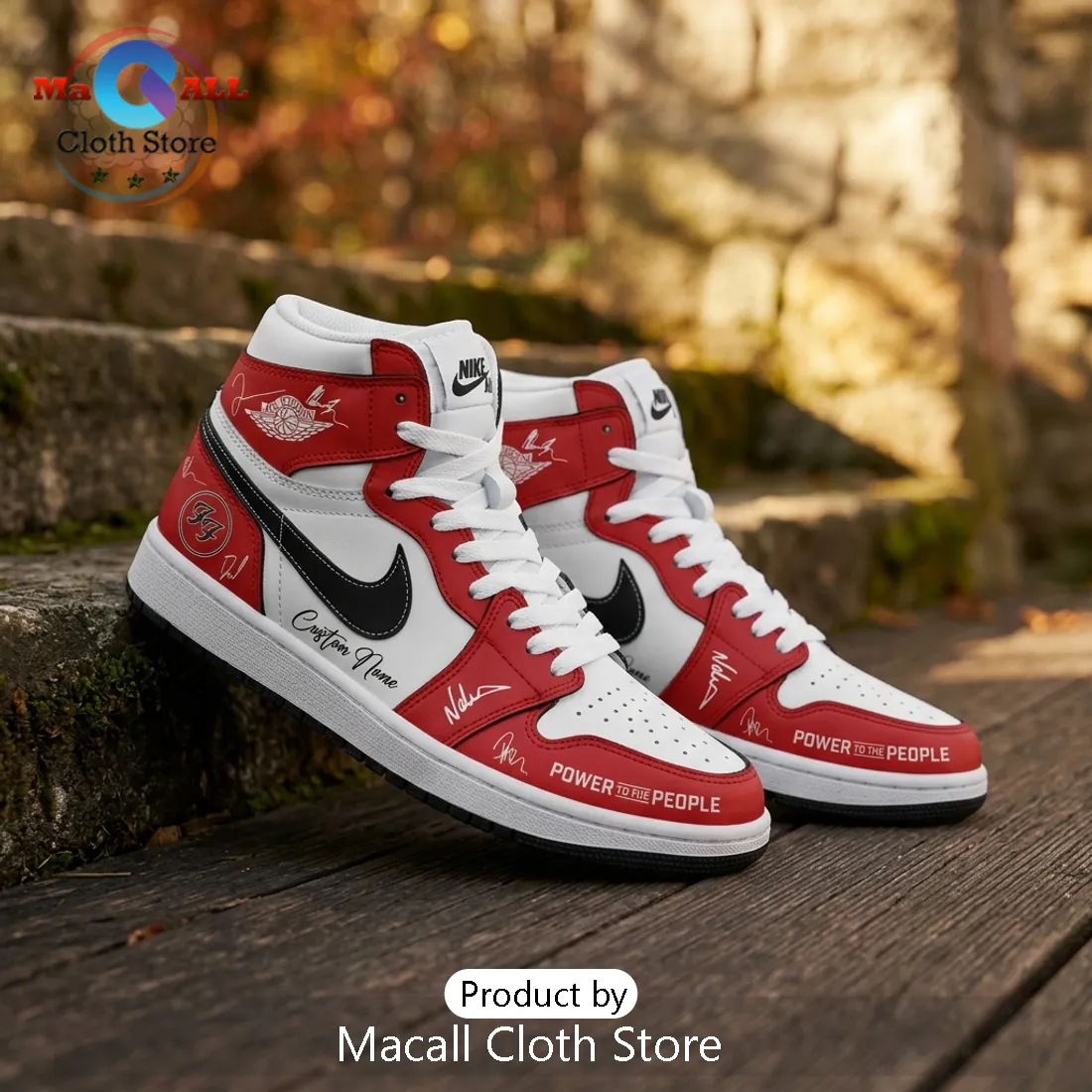 Foo Fighters Power To The People Custom Name Air Jordan 1 HighTop