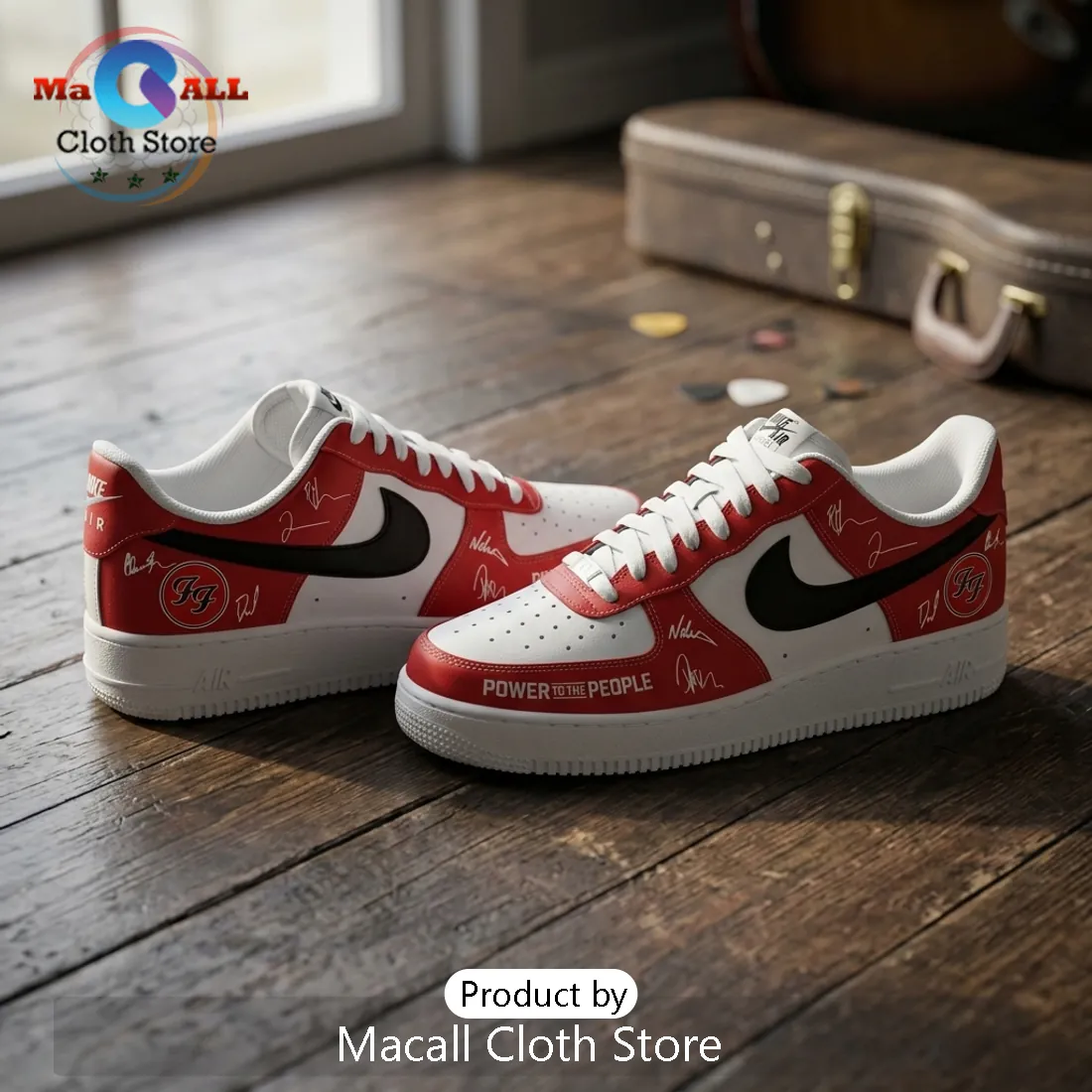 Foo Fighters Power To The People Custom Air Force 1 Sneakers