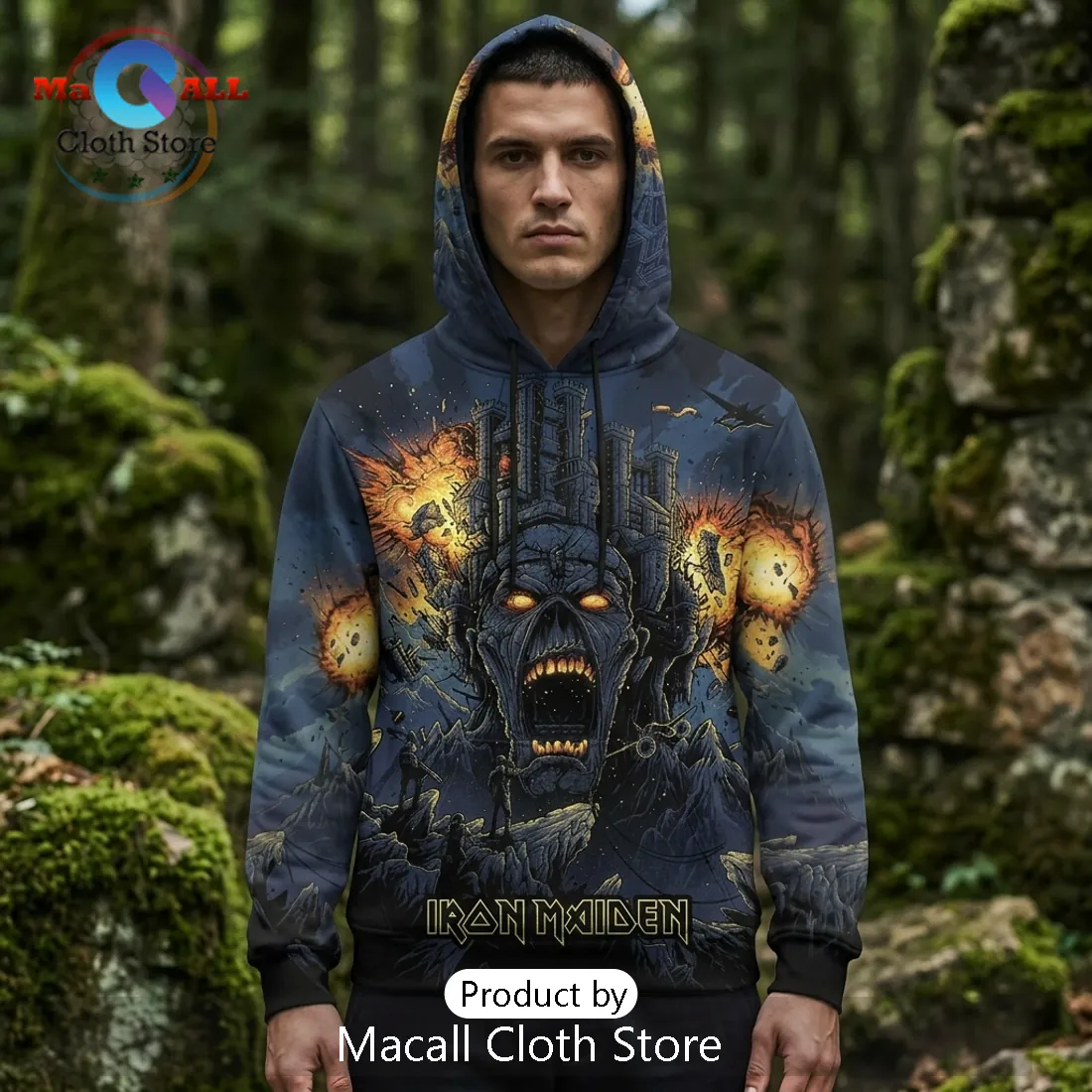 Iron Maiden Run For Your Lives Eddie Pullover Hoodie Iron Maiden Run For Your Lives Eddie Pullover Hoodie