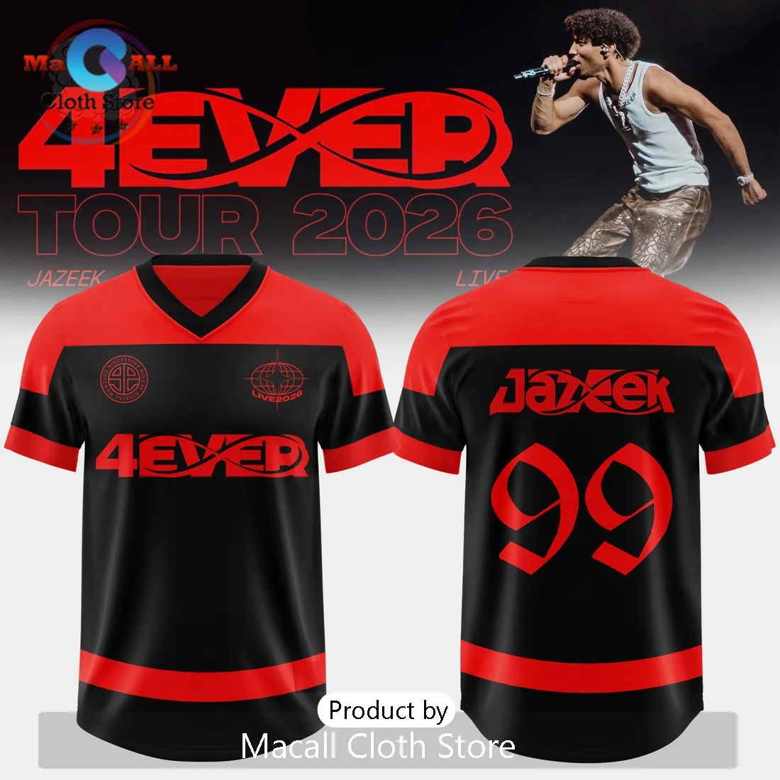 Jazeek 4EVER Tour 2026 Limited Edition Football Jersey