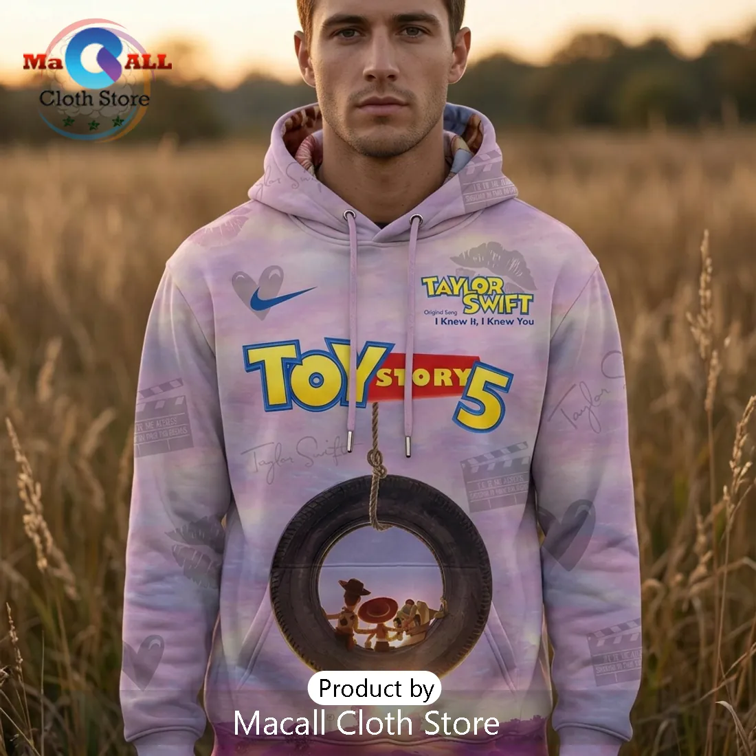 Kansas City Chiefs x Taylor Swift Toy Story 5 Pullover Hoodie
