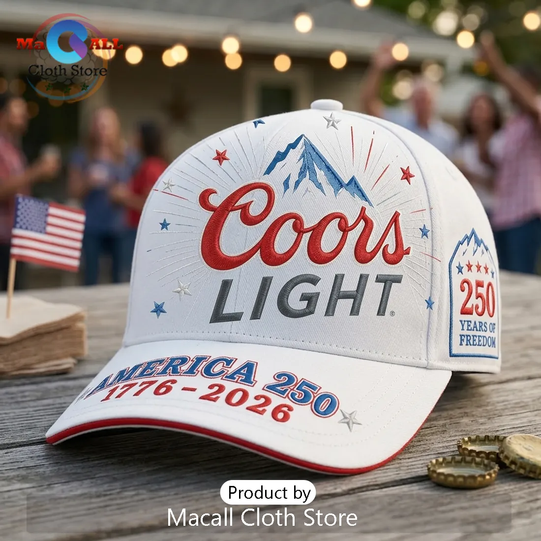 Coors Light 250 Years Of Freedom 1776-2026 America Cap