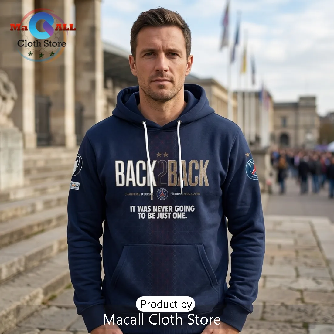 Paris Saint-Germain Champions League 2025 2026 Commemorative Hoodie Paris Saint-Germain Champions League 2025 2026 Commemorative Hoodie
