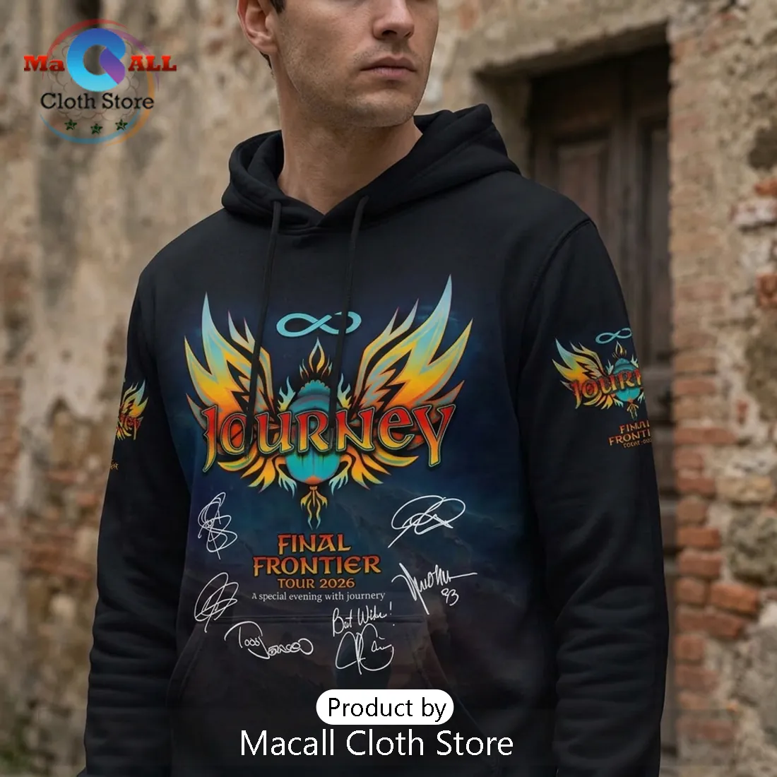 Journey Final Frontier Tour 2026 Signature Hoodie Journey Final Frontier Tour 2026 Signature Hoodie