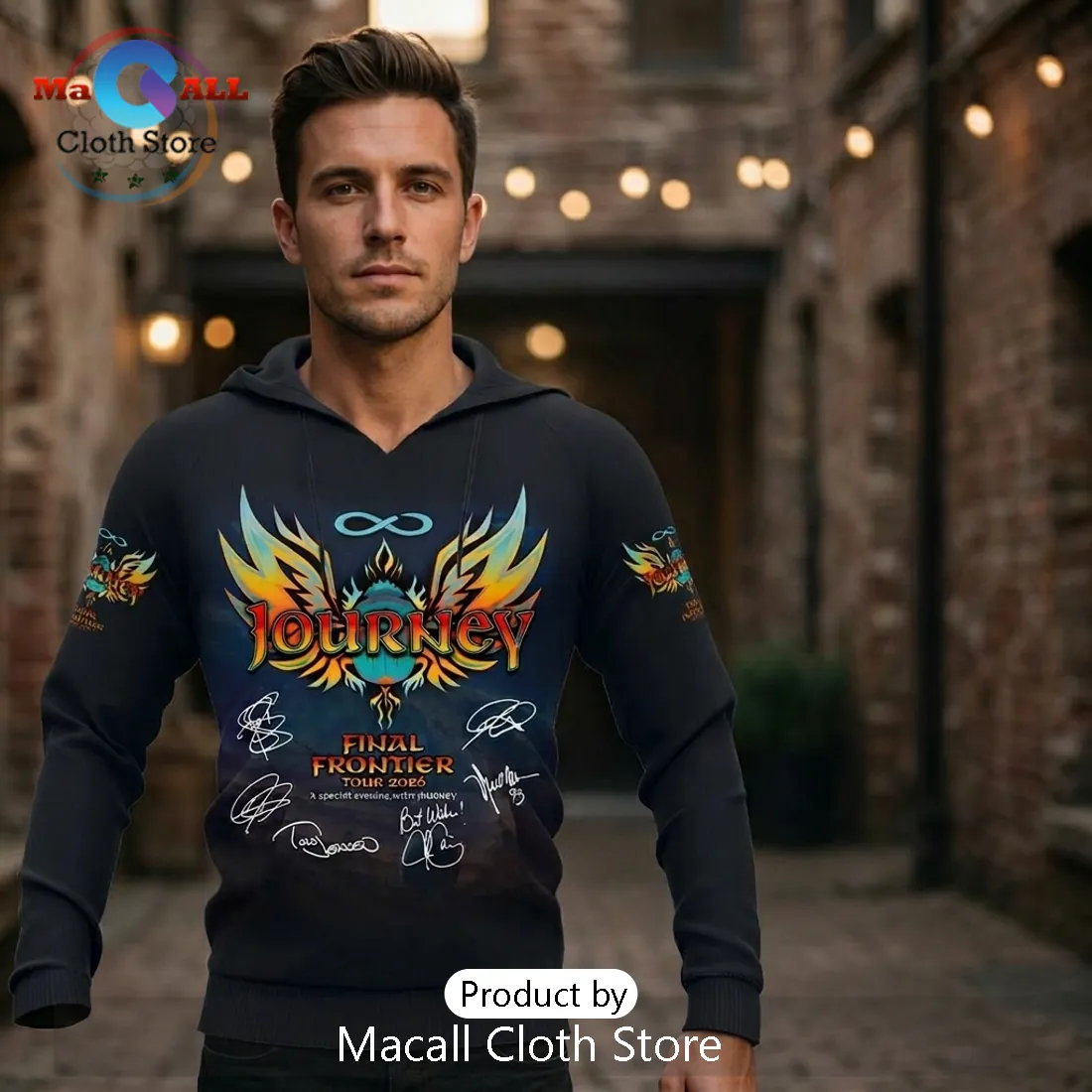 Journey Final Frontier Tour 2026 Signature Hoodie Journey Final Frontier Tour 2026 Signature Hoodie