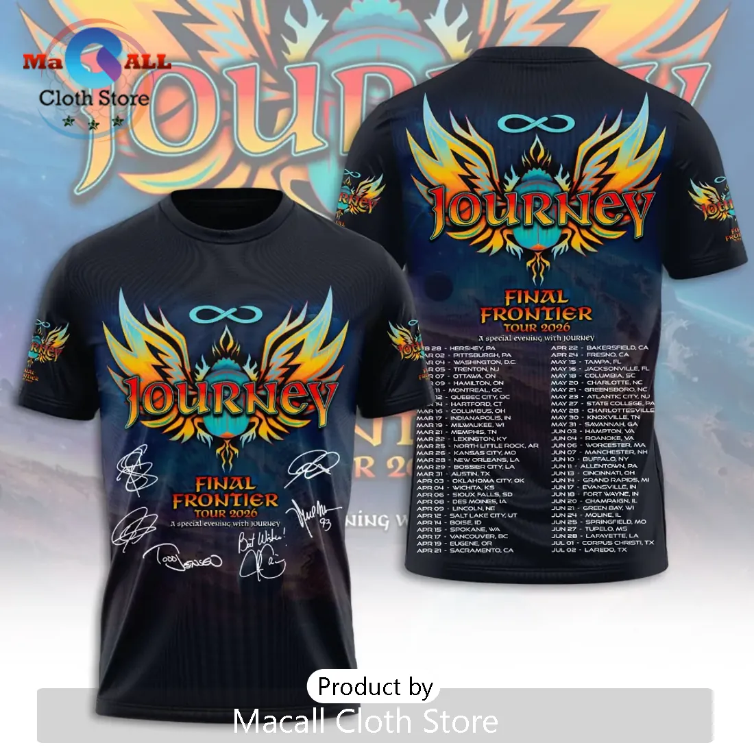 Journey Final Frontier Tour 2026 Signature Hoodie Journey Final Frontier Tour 2026 Signature Hoodie