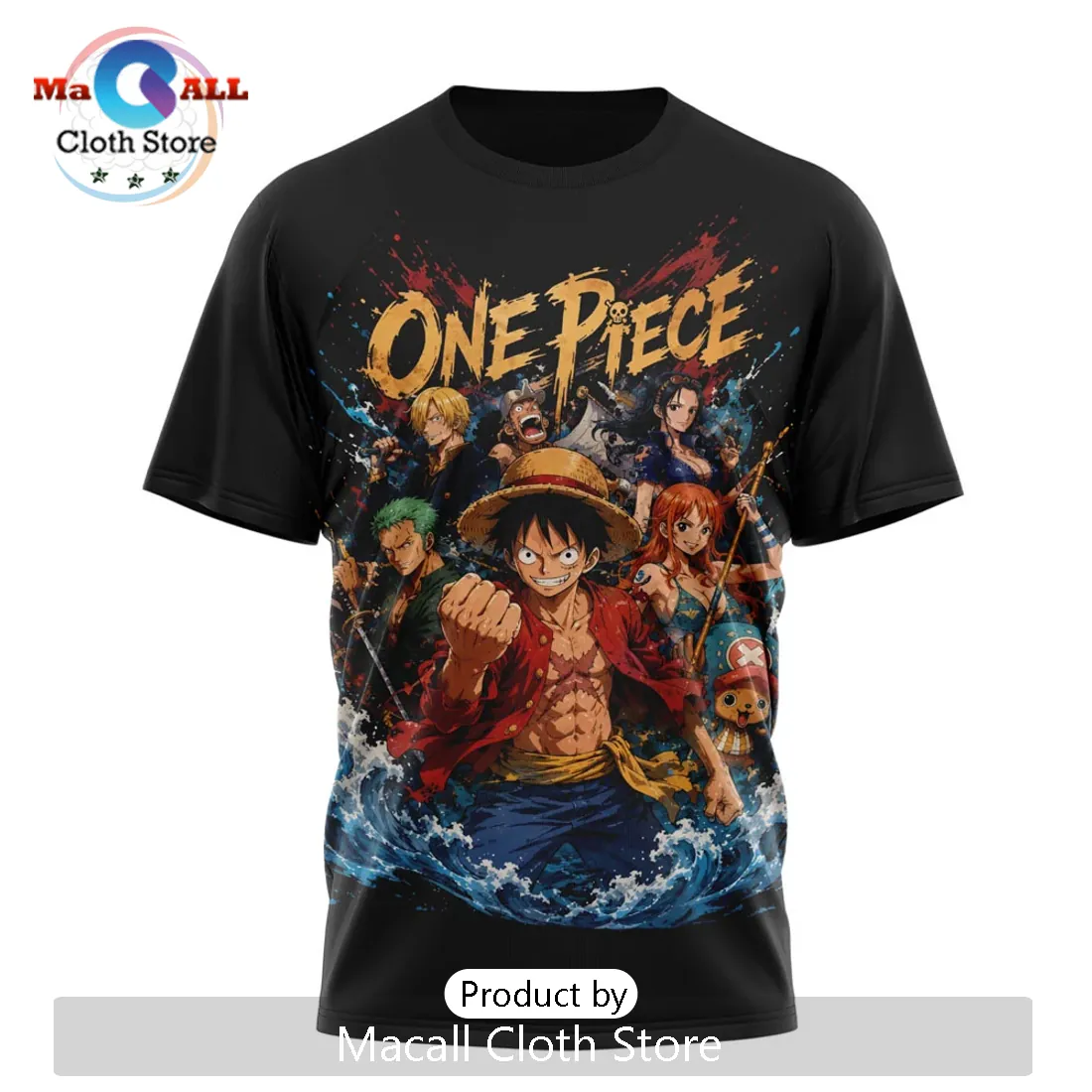One Piece Luffy Monkey D King of Pirates Anime Series T-Shirt One Piece Luffy Monkey D King of Pirates Anime Series T-Shirt