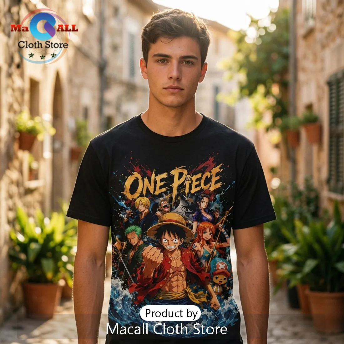 One Piece Luffy Monkey D King of Pirates Anime Series T-Shirt One Piece Luffy Monkey D King of Pirates Anime Series T-Shirt